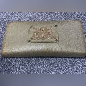 Juicy Couture Gold Textured Wallet